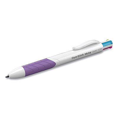 Paper Mate InkJoy Quatro Multi-Function Ballpoint Pen, Retractable, Medium 1mm, Assorted Business/Fashion Ink and Barrel Colors, 3/Pack (PAP1832419PK)
