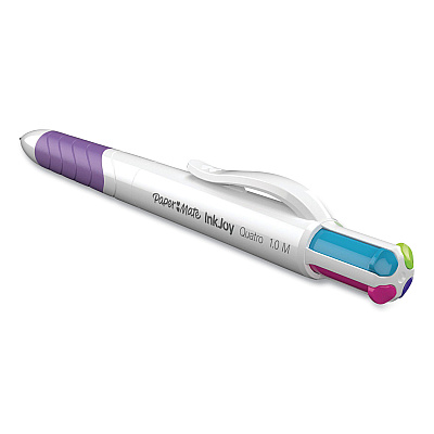 Paper Mate InkJoy Quatro Multi-Function Ballpoint Pen, Retractable, Medium 1mm, Assorted Business/Fashion Ink and Barrel Colors, 3/Pack (PAP1832419PK)