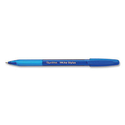 Paper Mate InkJoy 100 Ballpoint Pen/Stylus, Stick, Medium 1 mm, Blue Ink, Blue Barrel, 12/Pack (PAP1924320DZ)