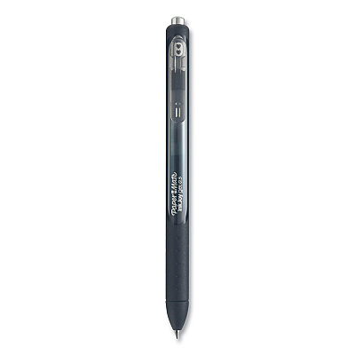 Paper Mate InkJoy Gel Pen, Retractable, Fine 0.5 mm, Black Ink, Black/Smoke Barrel, 8/Pack (PAP1968613)