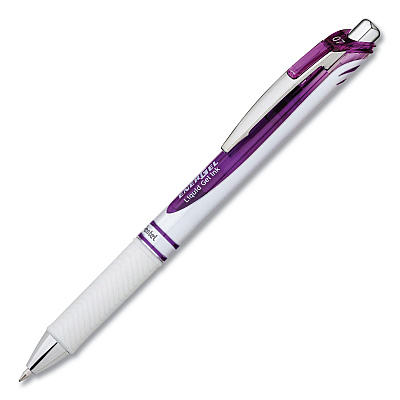 Pentel EnerGel RTX Gel Pen, Retractable, Medium 0.7 mm, Three Assorted Ink and Barrel Colors, 3/Pack (PENBL77WBPS3M1)