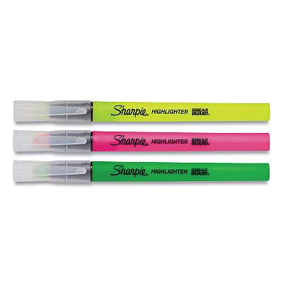 Sharpie Clearview Pen-Style Highlighter, Assorted Ink Colors, Chisel Tip, Assorted Barrel Colors, 3/Pack (SAN1950748)