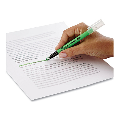Sharpie Clearview Pen-Style Highlighter, Assorted Ink Colors, Chisel Tip, Assorted Barrel Colors, 3/Pack (SAN1950748)