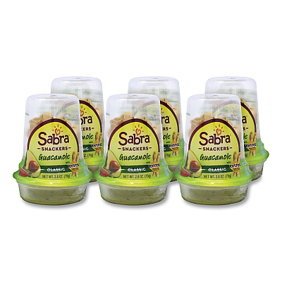 Sabra Grab and Go Guacamole with Tostitos Tortilla Chips, 2.8 oz Cup, 6 Cups/Pack (GRR90200453)