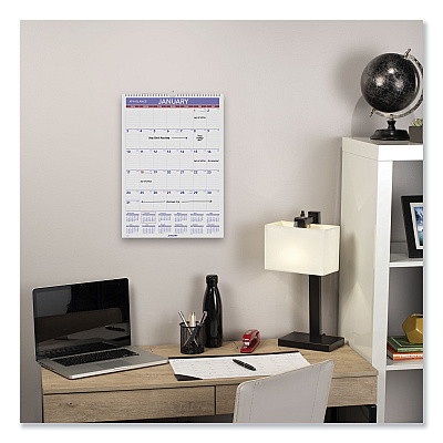 AT-A-GLANCE Erasable Wall Calendar, 12 x 17, White Sheets, 12-Month (Jan to Dec): 2026 (PMLM0228)