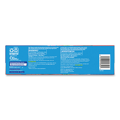 Ziploc Double Zipper Storage Bags, Triple System Seal, Gallon, 10.56" x 10.75", Clear, 38 Bags/Box, 9 Boxes/Carton (383233)