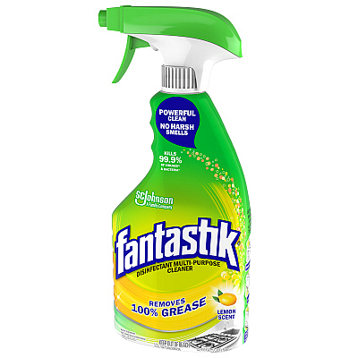 Fantastik Disinfectant Multi-Purpose Cleaner Lemon Scent, 32 oz Spray Bottle (SJN366094EA)