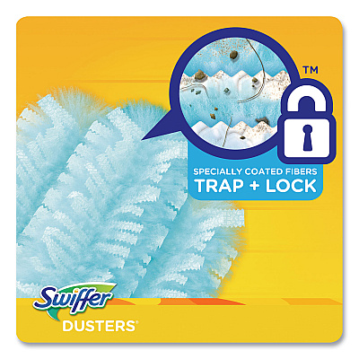 Swiffer Dusters Refill, Dust Lock Fiber, Lavender Scent, Light Blue, 18/Box (PGC99037)