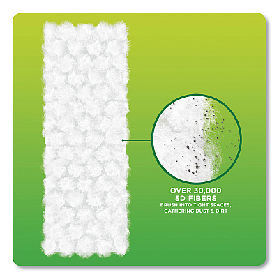 Swiffer Heavy-Duty Dry Refill Cloths, White, 11 x 8.5, 32/Pack (PGC77198)