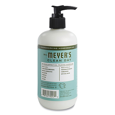 Mrs. Meyer's Clean Day Hand Lotion, 12 oz Pump Bottle, Basil (SJN686591)