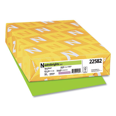 Astrobrights Color Paper, 24 lb Bond Weight, 8.5 x 14, Terra Green, 500/Ream (WAU22582)