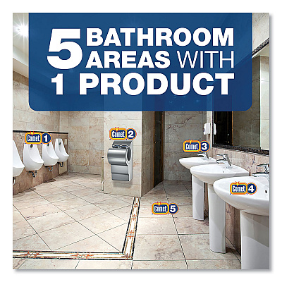 P&G Professional Dilute 2 Go, Comet Deep Clean for Restrooms, Fresh Scent, , 4.5 L Jug, 1/Carton (PGC86678)