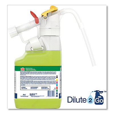 P&G Professional Dilute 2 Go, Mr Clean Finished Floor Cleaner, Lemon Scent, 4.5 L Jug, 1/Carton (PGC72000)