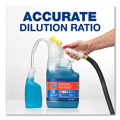P&G Professional Dilute 2 Go, Spic and Span Disinfecting All-Purpose Spray and Glass Cleaner, Fresh Scent, , 4.5 L Jug, 1/Carton (PGC72001)