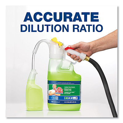 P&G Professional Dilute 2 Go, Mr Clean Finished Floor Cleaner, Lemon Scent, 4.5 L Jug, 1/Carton (PGC72000)