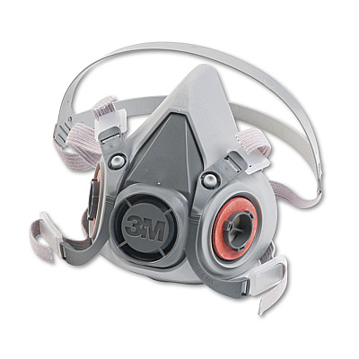 3M Half Facepiece Respirator 6000 Series, Reusable, Medium (MMM6200)