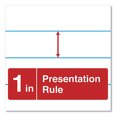 Universal Easel Pads/Flip Charts, Presentation Format (1" Rule), 27 x 34, White, 50 Sheets, 2/Carton (UNV35601)