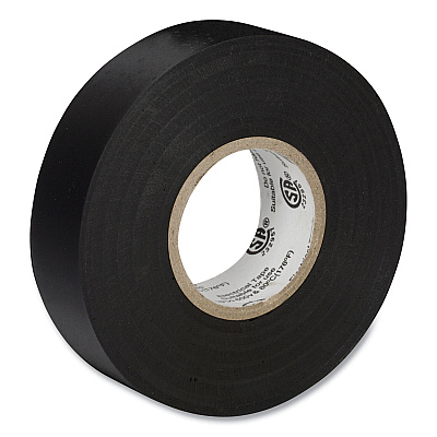Duck Pro Electrical Tape, 1" Core, 0.75" x 66 ft, Black (DUC551117)