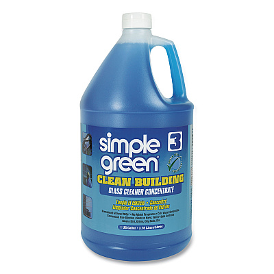 Simple Green Clean Building Glass Cleaner Concentrate, Unscented, 1gal Bottle (SMP11301)