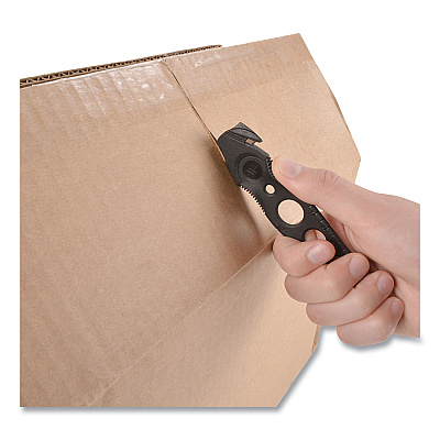 Westcott Safety Cutter, 1.2" Blade, 5.75" Plastic Handle, Assorted, 5/Pack (ACM17379)