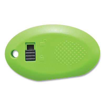 Westcott Compact Safety Ceramic Blade Box Cutter, Retractable Blade, 0.5" Blade, 2.5" Plastic Handle, Green (ACM16474)
