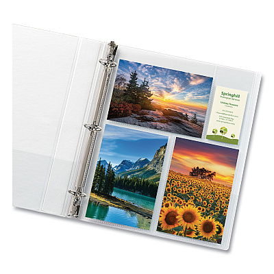 Avery Photo Storage Pages for Six 4 x 6 Mixed Format Photos, 3-Hole Punched, 10/Pack (AVE13401)