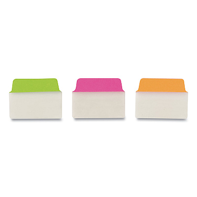 Avery Ultra Tabs Repositionable Tabs, Standard: 2" x 1.5", 1/5-Cut, Assorted Neon Colors, 24/Pack (AVE74753)