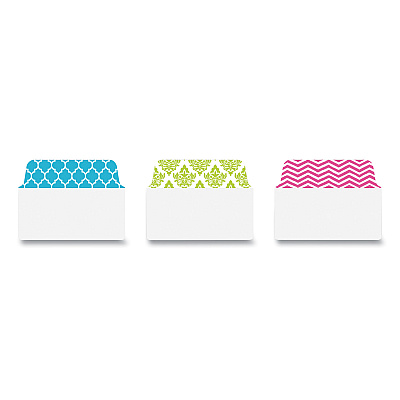 Avery Ultra Tabs Repositionable Tabs, Fashion Patterns: 2" x 1.5", 1/5-Cut, Assorted Colors, 24/Pack (AVE74774)