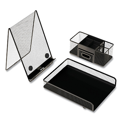 TRU RED Wire Mesh Copy Holder, Black (TUD24402496)