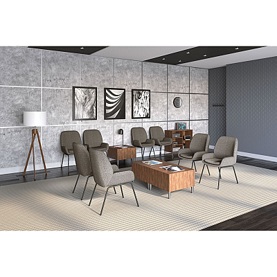 Union & Scale Essentials Laminate Bookcase, Five-Shelf, 36w x 15d x 31.6h, Espresso (UOS24398954)