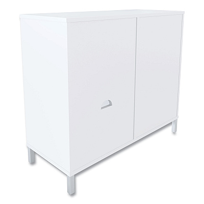 Union & Scale Essentials Laminate Bookcase, Five-Shelf, 36w x 15d x 31.6h, White (UOS24398965)