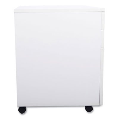 Union & Scale Essentials Mobile Pedestal File, Left or Right, 3-Drawers: Box/Box/File, Legal/Letter, White, 15.6" x 21.3" x 24.3" (UOS24398956)