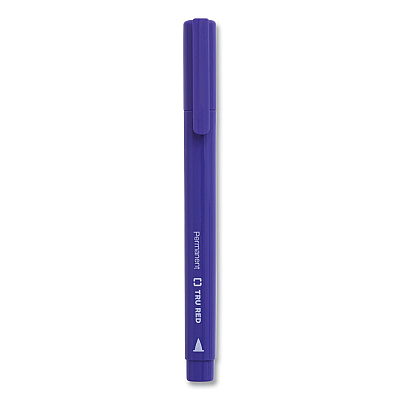 TRU RED Permanent Marker, Pen-Style, Fine Bullet Tip, Assorted Colors, 12/Pack (TUD24376650)
