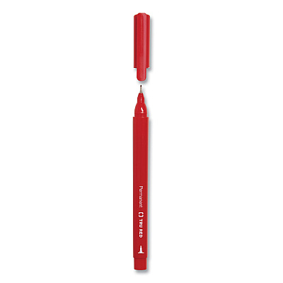 TRU RED Permanent Marker, Pen-Style, Extra-Fine Needle Tip, Assorted Colors, 5/Pack (TUD24376660)