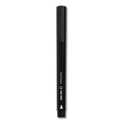 TRU RED Permanent Marker, Pen-Style, Fine Bullet Tip, Black, 36/Pack (TUD24376667)