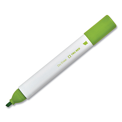 TRU RED Dry Erase Marker, Tank-Style, Medium Chisel Tip, Assorted Colors, 12/Pack (TUD24376599)
