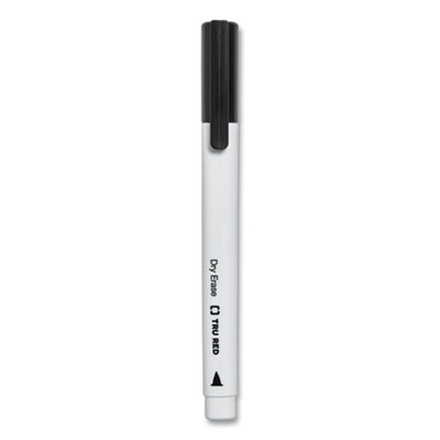 TRU RED Dry Erase Marker, Pen-Style, Fine Bullet Tip, Assorted Colors, 12/Pack (TUD24376602)