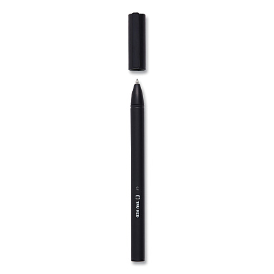 TRU RED Quick Dry Gel Pen, Retractable, Medium 0.7 mm, Black Ink, Black Barrel, 5/Pack (TUD24377035)