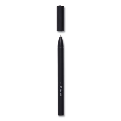 TRU RED Quick Dry Gel Pen, Stick, Medium 0.7 mm, Black Ink, Black Barrel, 5/Pack (TUD24377017)
