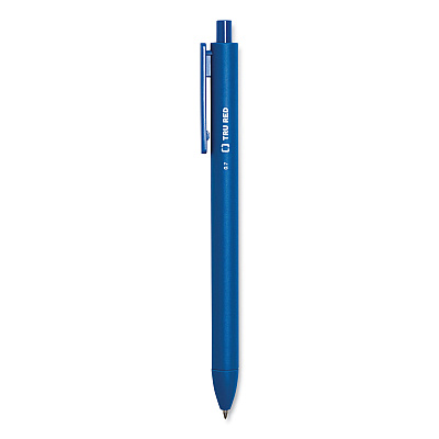 TRU RED Quick Dry Gel Pen, Retractable, Medium 0.7 mm, Assorted Ink and Barrel Colors, 12/Pack (TUD24377019)