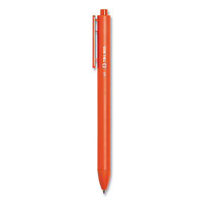 TRU RED Quick Dry Gel Pen, Retractable, Medium 0.7 mm, Assorted Ink and Barrel Colors, 12/Pack (TUD24377019)
