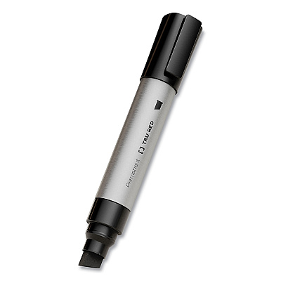 TRU RED XL Permanent Marker, Extra-Broad Chisel Tip, Black (TUD24398944)