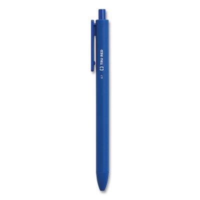 TRU RED Quick Dry Gel Pen, Retractable, Medium 0.7 mm, Blue Ink, Blue Barrel, Dozen (TUD24377029)