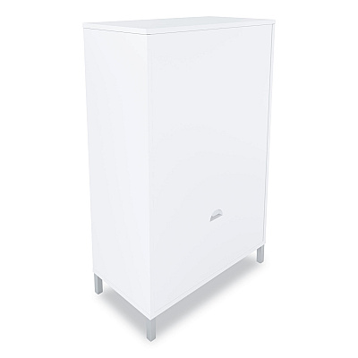 Union & Scale Essentials Laminate Bookcase, Three-Shelf, 28w x 15d x 45.6h, White (UOS24398963)
