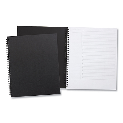 TRU RED Wirebound Soft-Cover Project-Planning Notebook, 1-Subject, Project-Management Format, Black Cover, (80) 11 x 8.5 Sheets (TUD24377299)