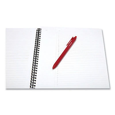 TRU RED Wirebound Soft-Cover Project-Planning Notebook, 1-Subject, Project-Management Format, Black Cover, (80) 11 x 8.5 Sheets (TUD24377299)