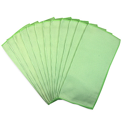 Smart Choice Waffle Cleaning Cloth 16x16 Green, Case Of 180 (M915104G)
