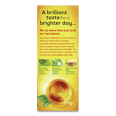 Lipton Tea Bags, Black, 100/Box (LIP291)