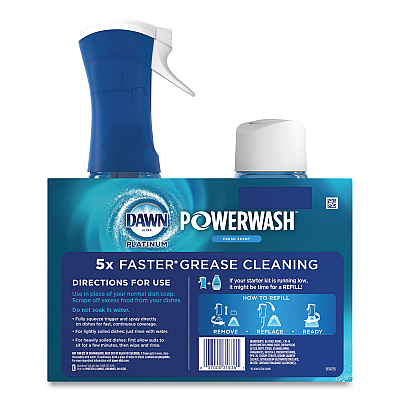 Dawn Platinum Powerwash Dish Spray, Fresh, 16 oz Spray Bottle, 2/Pack, 3 Packs/Carton (PGC31836)