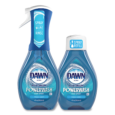 Dawn Platinum Powerwash Dish Spray, Fresh, 16 oz Spray Bottle, 2/Pack, 3 Packs/Carton (PGC31836)